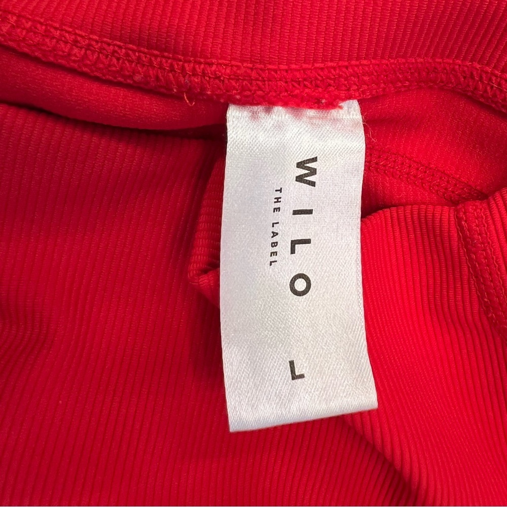 Wilo The Label Ribbed Leggings Red Size Large - image 5